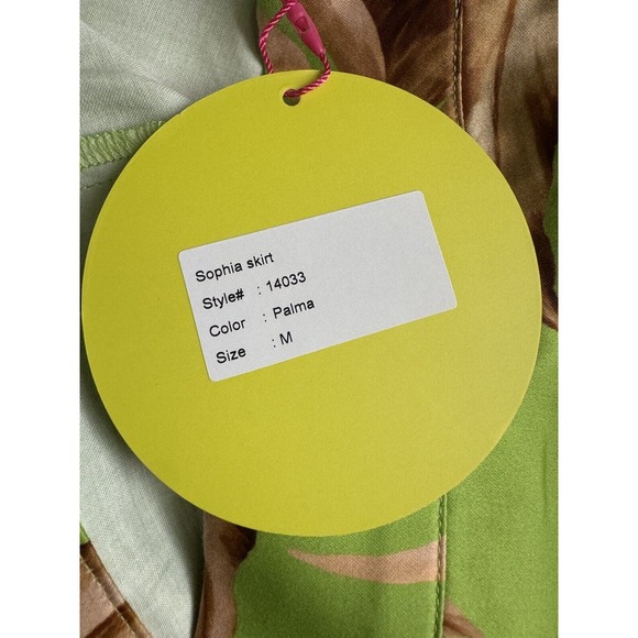 ALDEN ADAIR Sophia Palma Set Hi-Low Maxi Skirt Ruffle Cropped Blouse Resort Sz M - Picture 16 of 16